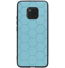 Custodia rigida esagonale per Huawei Mate 20 Pro Blue