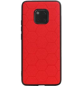 Estuche rígido hexagonal para Huawei Mate 20 Pro rojo