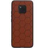 Estuche rígido hexagonal para Huawei Mate 20 Pro Marrón