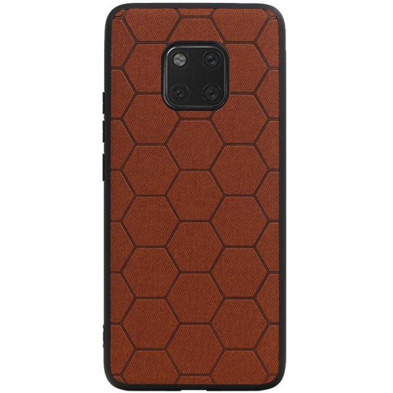 Hexagon Hard Case for Huawei Mate 20 Pro Brown