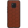 Estuche rígido hexagonal para Huawei Mate 20 Pro Marrón