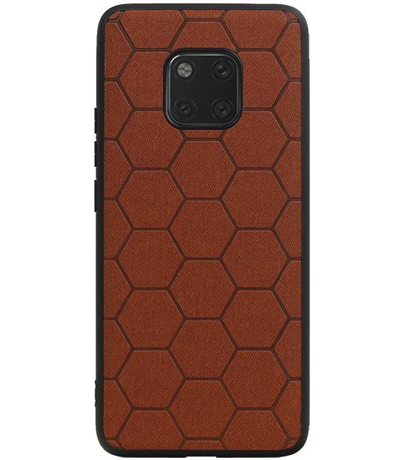 Hexagon Hard Case for Huawei Mate 20 Pro Brown