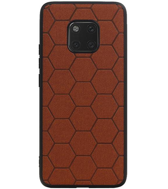 Hexagon Hard Case pour Huawei Mate 20 Pro Brown