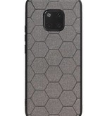 Estuche rígido hexagonal para Huawei Mate 20 Pro gris