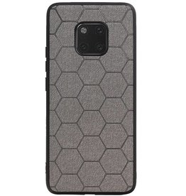 Estuche rígido hexagonal para Huawei Mate 20 Pro gris