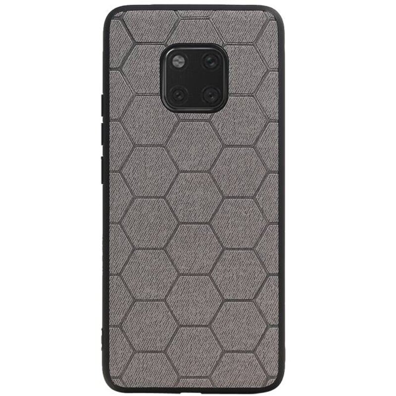 Hexagon Hard Case voor Huawei Mate 20 Pro Grijs