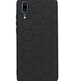 Hexagon Hard Case voor Huawei P20 Zwart