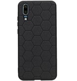Estuche rígido hexagonal para Huawei P20 negro