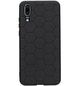 Custodia rigida Hexagon per Huawei P20 Black