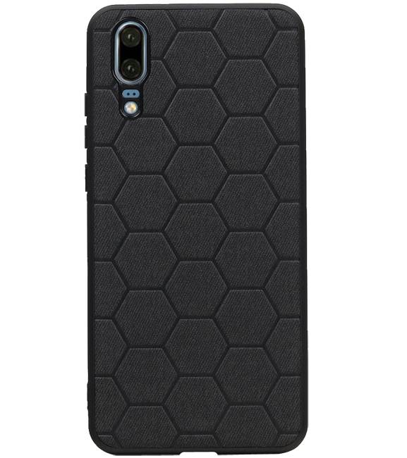 Custodia rigida Hexagon per Huawei P20 Black