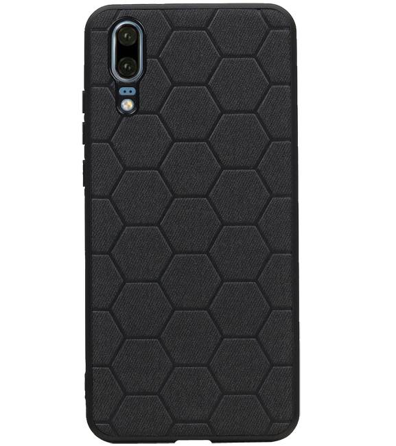 Hexagon Hard Case für Huawei P20 Schwarz