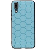 Hexagon Hard Case for Huawei P20 Blue