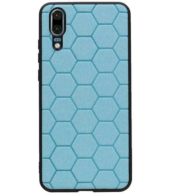 Hexagon Hard Case for Huawei P20 Blue