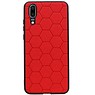 Hexagon Hard Case für Huawei P20 Rot