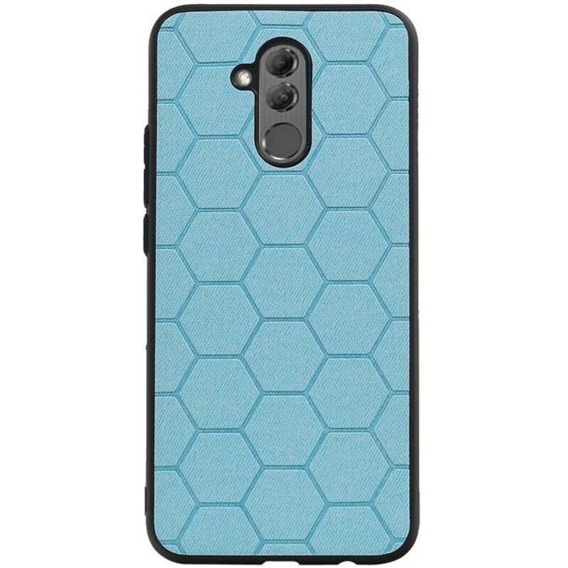 Estuche rígido hexagonal para Huawei P20 Lite azul