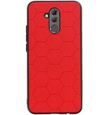 Hexagon Hard Case voor Huawei P20 Lite Rood