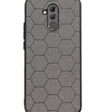 Custodia rigida esagonale per Huawei P20 Lite grigio
