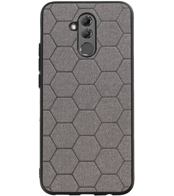 Custodia rigida esagonale per Huawei P20 Lite grigio
