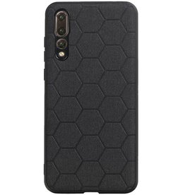 Estuche rígido hexagonal para Huawei P20 Pro negro