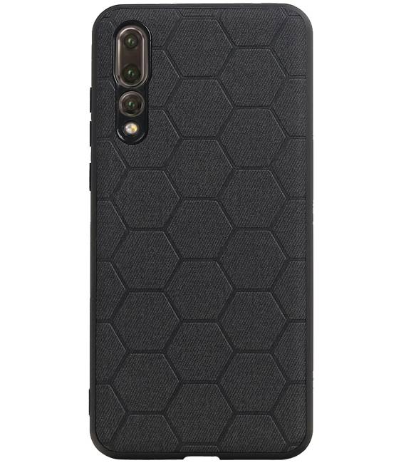 Estuche rígido hexagonal para Huawei P20 Pro negro