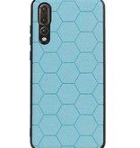 Hexagon Hard Case pour Huawei P20 Pro Bleu