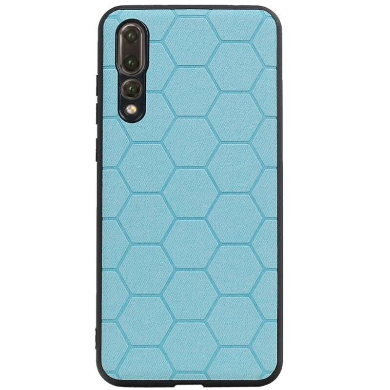 Estuche rígido hexagonal para Huawei P20 Pro azul