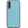 Estuche rígido hexagonal para Huawei P20 Pro azul