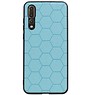 Hexagon Hard Case pour Huawei P20 Pro Bleu