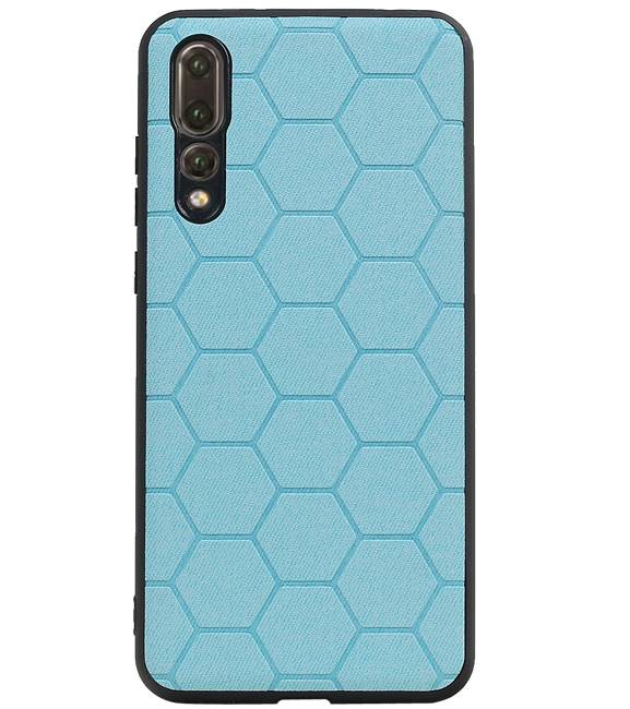 Hexagon Hard Case pour Huawei P20 Pro Bleu