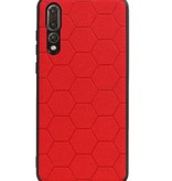 Hexagon Hard Case pour Huawei P20 Pro Rouge