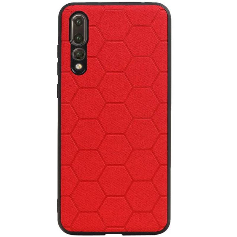 Custodia rigida Hexagon per Huawei P20 Pro Red