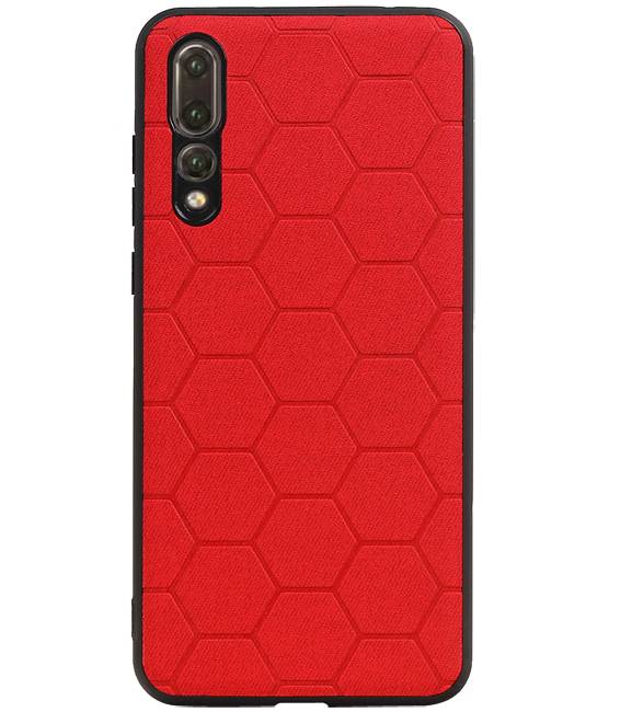 Hexagon Hard Case pour Huawei P20 Pro Rouge