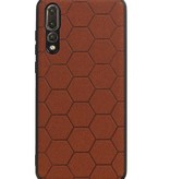 Hexagon Hard Case for Huawei P20 Pro Brown