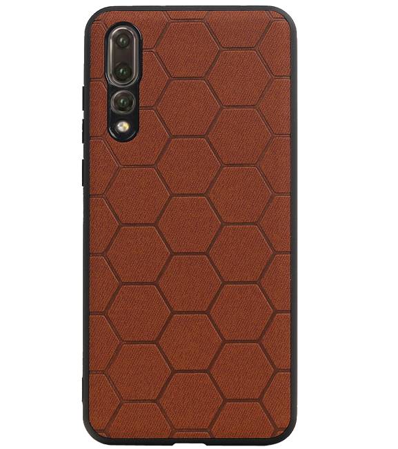 Hexagon Hard Case for Huawei P20 Pro Brown