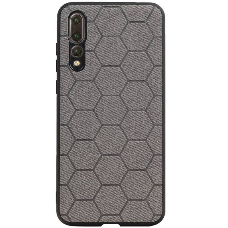 Estuche rígido hexagonal para Huawei P20 Pro gris