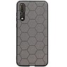 Estuche rígido hexagonal para Huawei P20 Pro gris