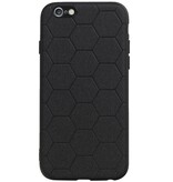 Étui rigide hexagonal pour iPhone 6 / 6s, noir