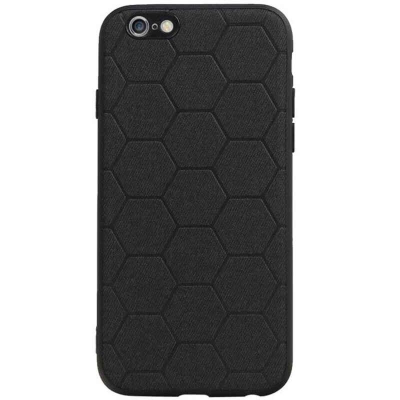 Étui rigide hexagonal pour iPhone 6 / 6s, noir
