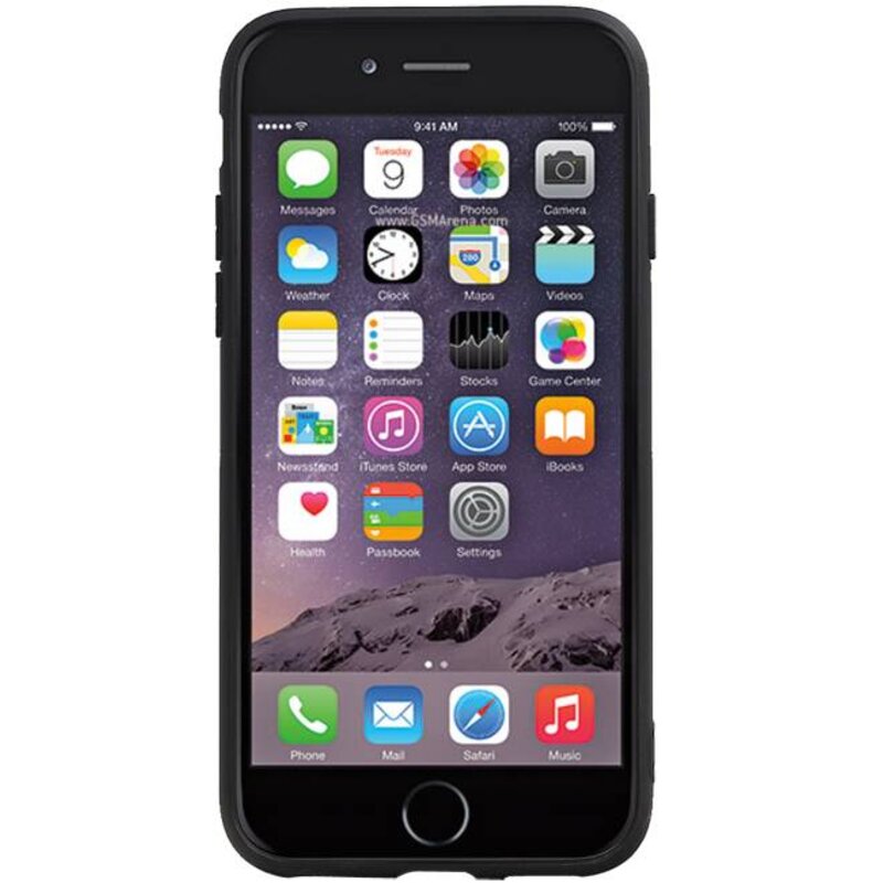 Custodia rigida esagonale per iPhone 6 / 6s nero