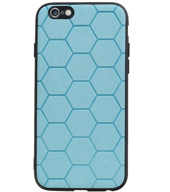 Custodia rigida esagonale per iPhone 6 / 6s blu