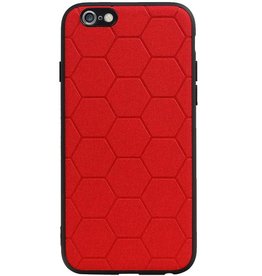 Hexagon Hard Case til iPhone 6 / 6s Rød