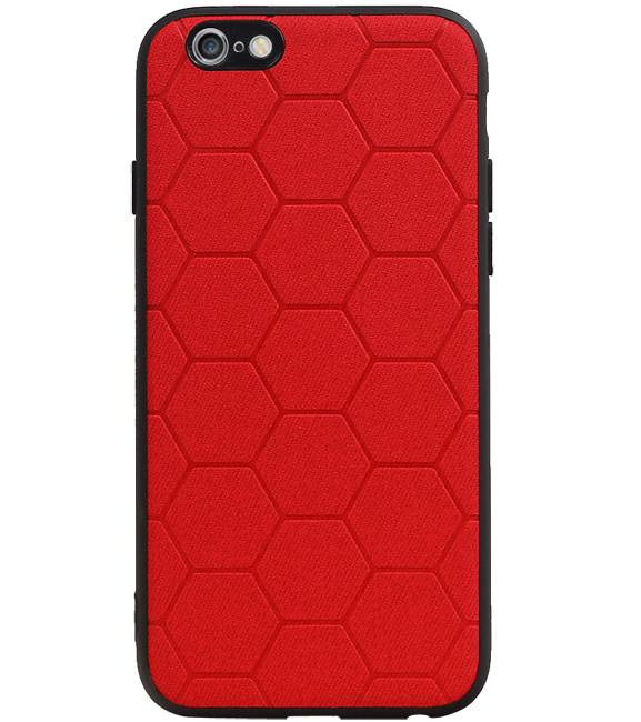 Hexagon Hard Case für iPhone 6 / 6s Rot