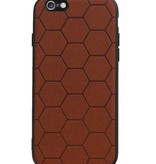 Hexagon Hard Case til iPhone 6 / 6s Brown