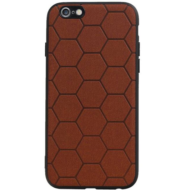 Étui rigide hexagone pour iPhone 6 / 6s brun
