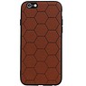 Étui rigide hexagone pour iPhone 6 / 6s brun