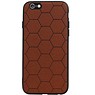 Hexagon Hard Case voor iPhone 6 / 6s Bruin