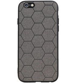 Estuche rígido hexagonal para iPhone 6 / 6s gris