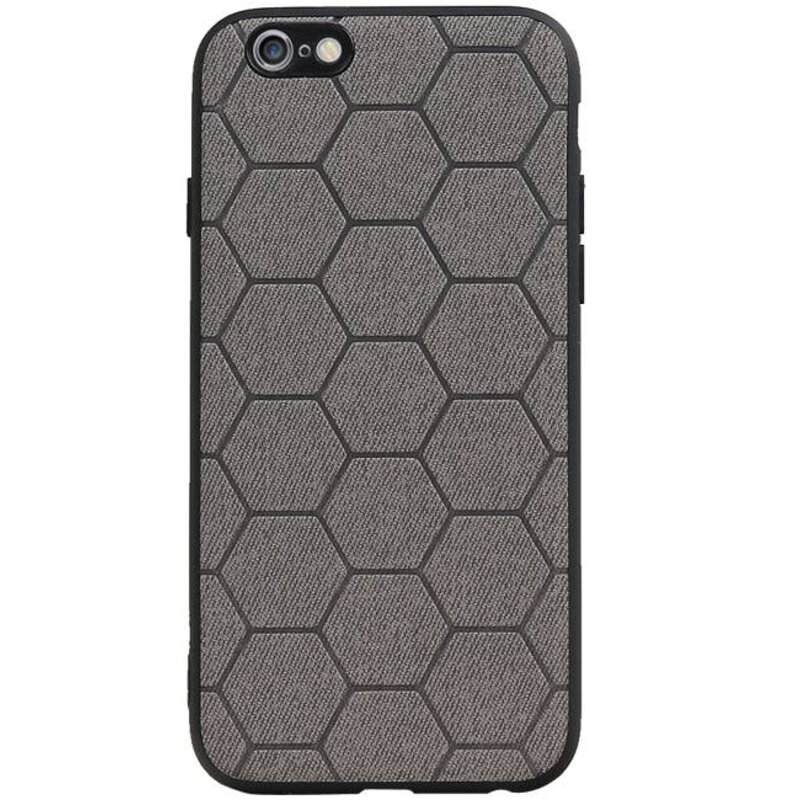 Estuche rígido hexagonal para iPhone 6 / 6s gris