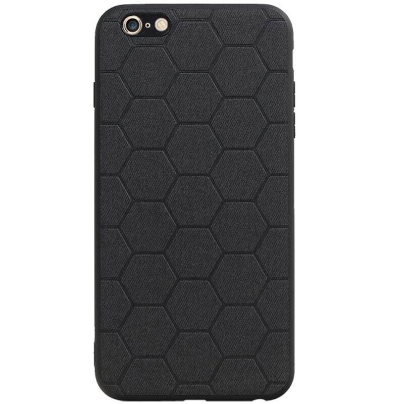 Étui rigide hexagonal pour iPhone 6 Plus / 6s Plus, noir