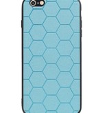 Étui rigide hexagonal pour iPhone 6 Plus / 6s Plus bleu